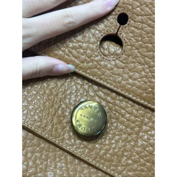 Vintage Tanner Krolle London 100% Leather Shoulder Handbag - Picture 3 of 6